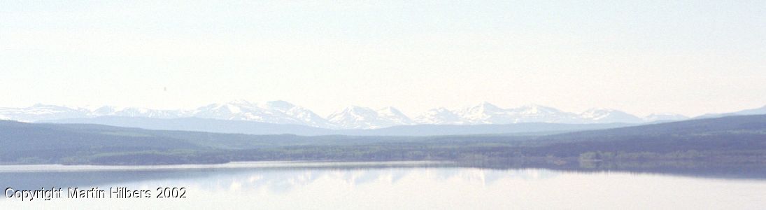 Alaska Highway : Johnsons' Crossing - Morley Bay / Lake Teslin. Click to see full size image