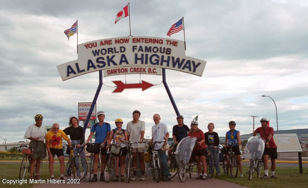 Alaska Highway : Shephar Inn - Dawson Creek / Alaska Highway Finish. Click to see full size image