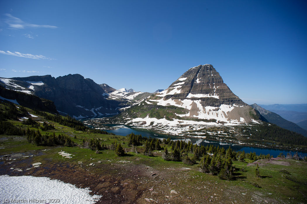 Jasper-Banff-Waterton-Glacier: 17 Jul: Going to the sun road / Hidden Lake View. Click to see full size image