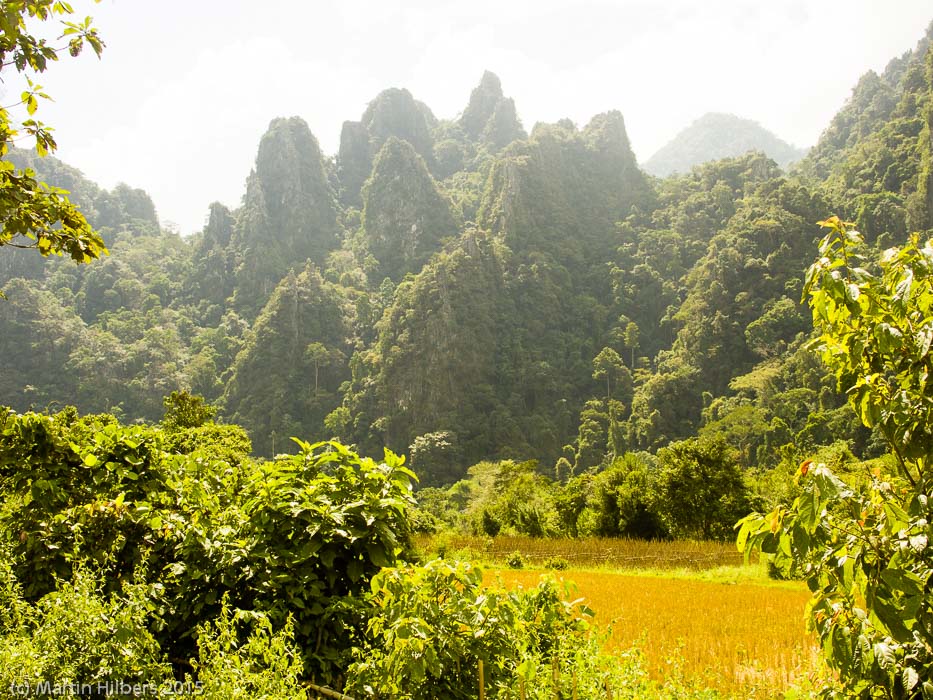 Laos: 11/11 Nam Khene - Vang Vieng / Mountains near Ban Phatang. Click to see full size image