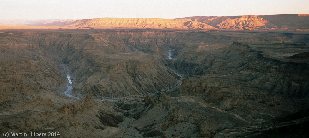 Victoria Falls - Cape Town: 1/6 Hobas Camp - Ai Ais / Sunrise at Fish River Canyon. Click to see full size image